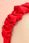 Joro Red Textured Headband | Boutique 1861 close-up