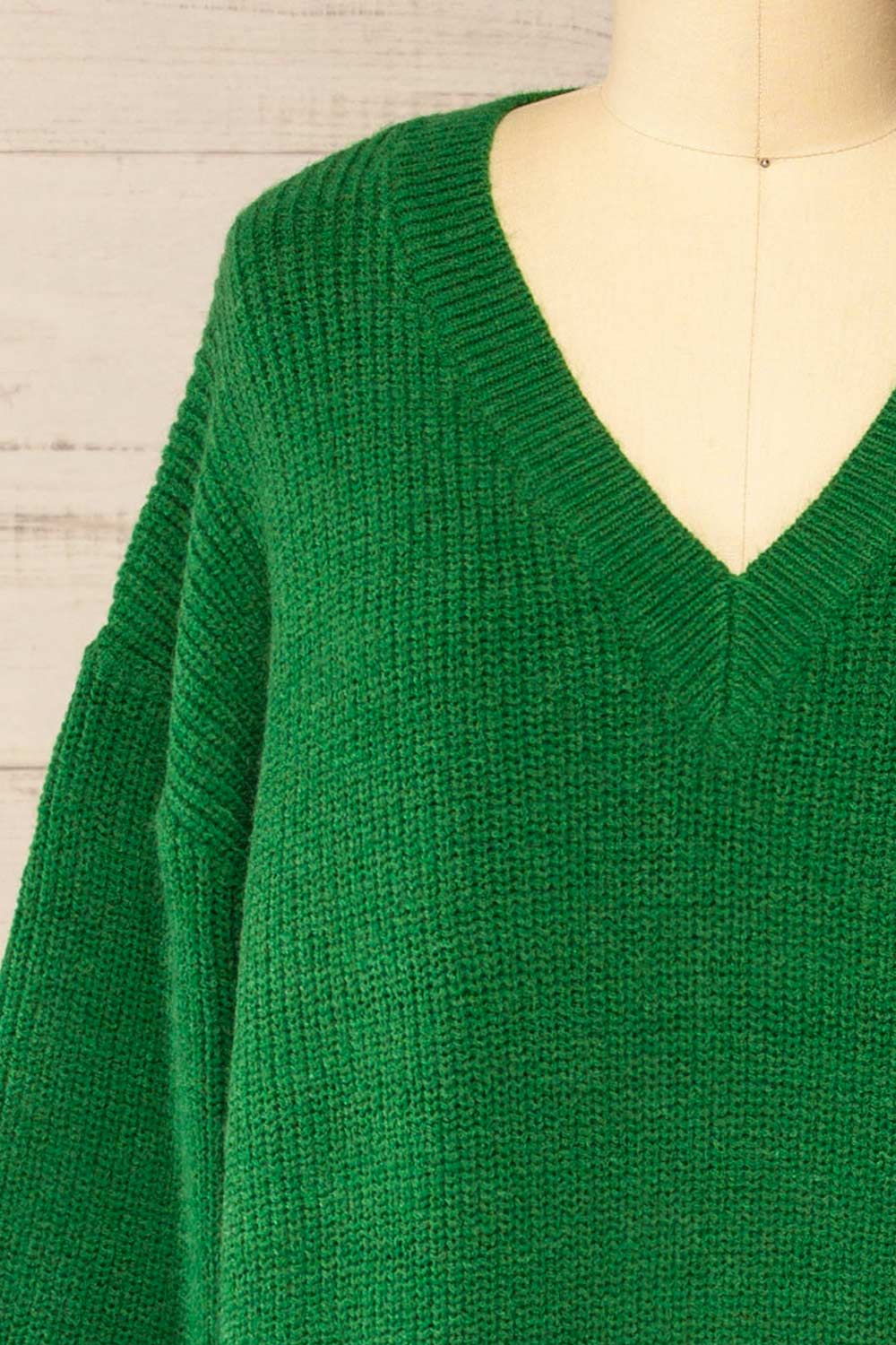 Jory Green Knit Midi Dress | La petite garçonne  front