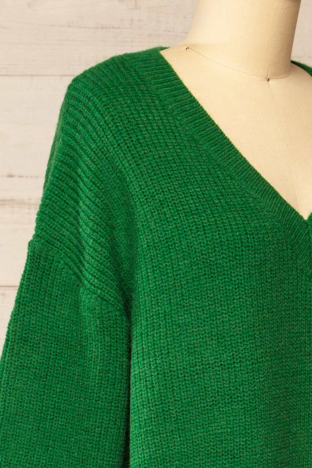 Jory Green Knit Midi Dress | La petite garçonne  side