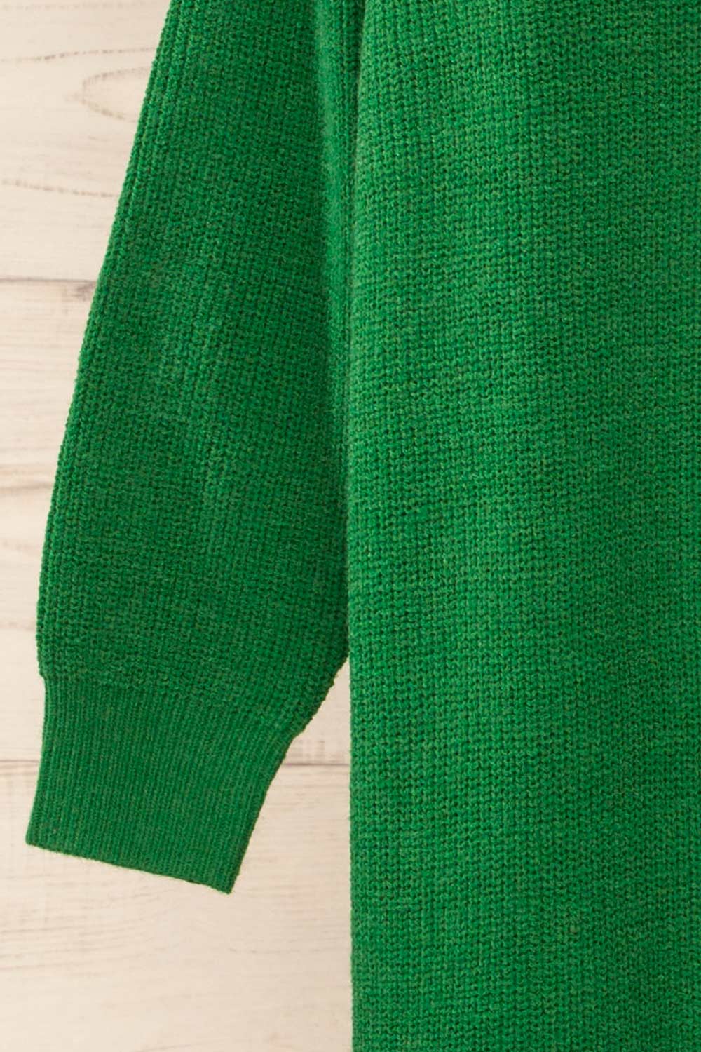 Jory Green Knit Midi Dress | La petite garçonne  sleeve