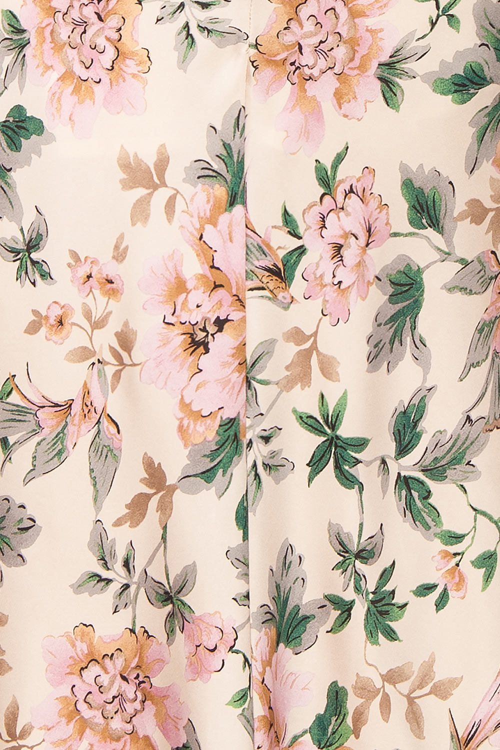 Joulanne Floral Maxi Dress with High Slit | Boutique 1861 texture