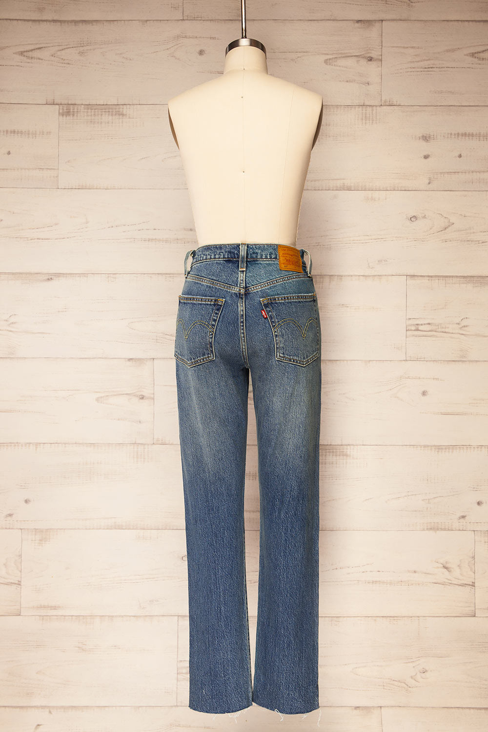 Kadapa High Rise Straight Leg Jeans | La petite garçonne back view