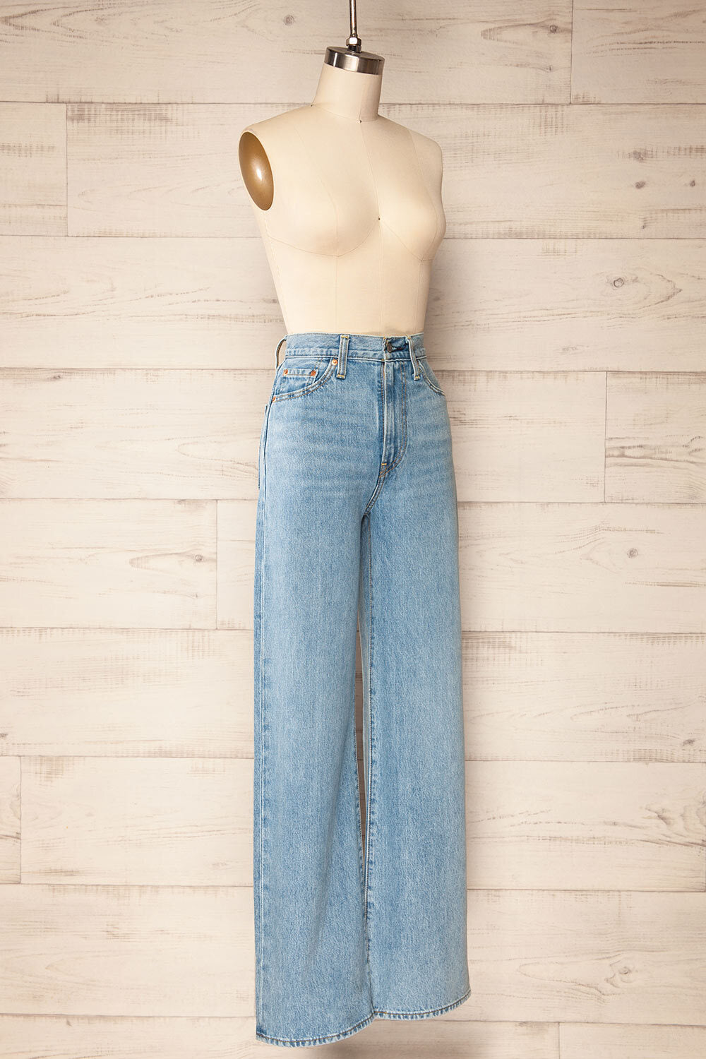 Kage High-Waisted Wide-Leg Jeans | La petite garçonne side view