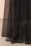 Kaia Night Black Sequin & Plunging Neckline Gown | Boutique 1861 bottom
