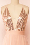 Kaia Pink Dusty Pink Sequin Gown | Boutique 1861 front