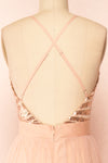 Kaia Pink Dusty Pink Sequin Gown | Boutique 1861 back
