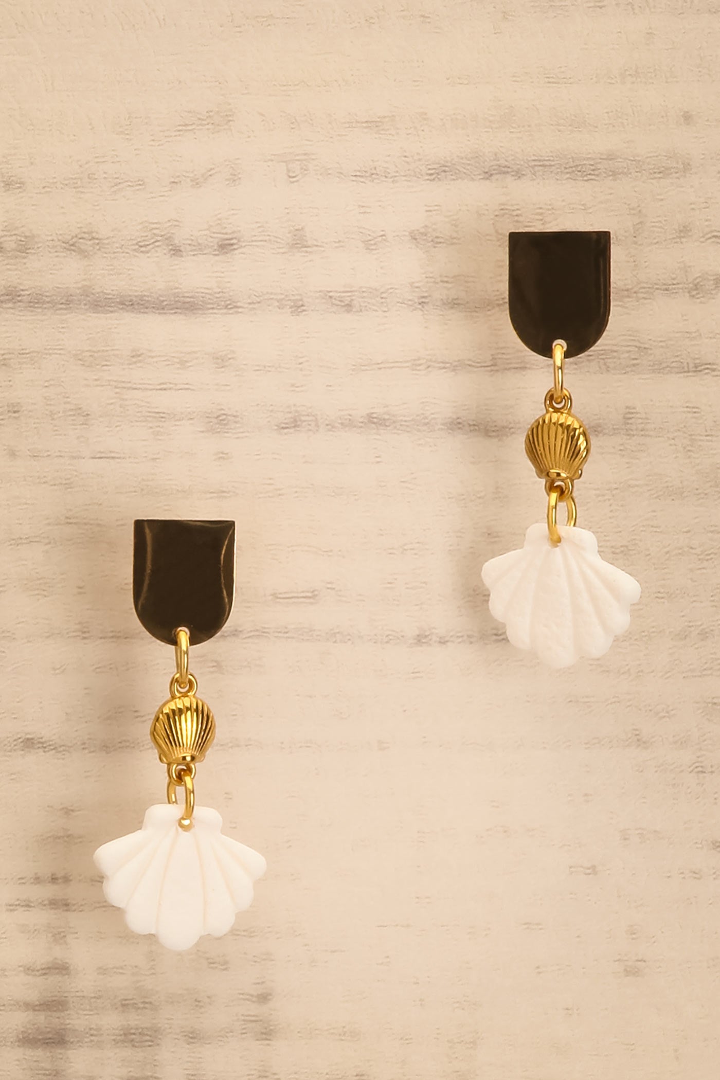 Kalei Gold Coastal Drop Earrings | La petite garçonne view
