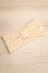 Kangding Cream Cable Knit Headband | La petite garçonne flat view