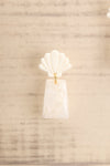 Kangta White Marble & Shells Earrings | La petite garçonne  close-up