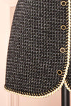 Kannon Short A-Line Black Tweed Skirt | Boutique 1861 bottom