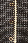 Kannon Short A-Line Black Tweed Skirt | Boutique 1861  fabric