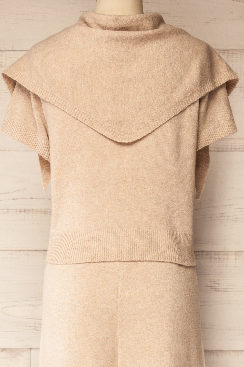 Kano Beige Knitted Set with Scarf | La petite garçonne scarf