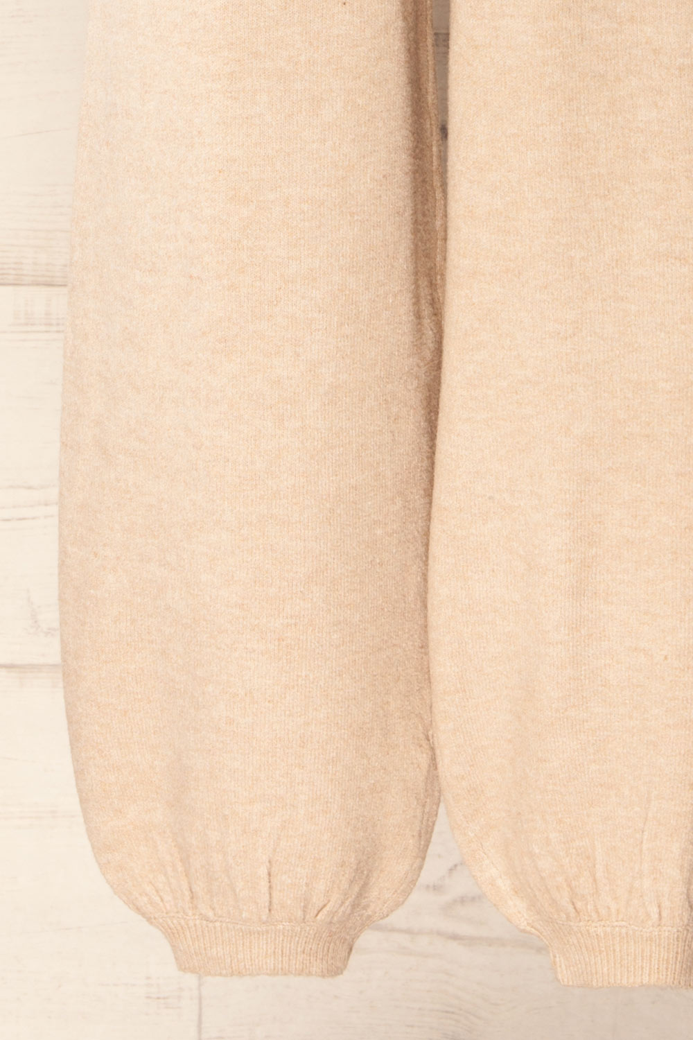 Kano Beige Knitted Set with Scarf | La petite garçonne bottom