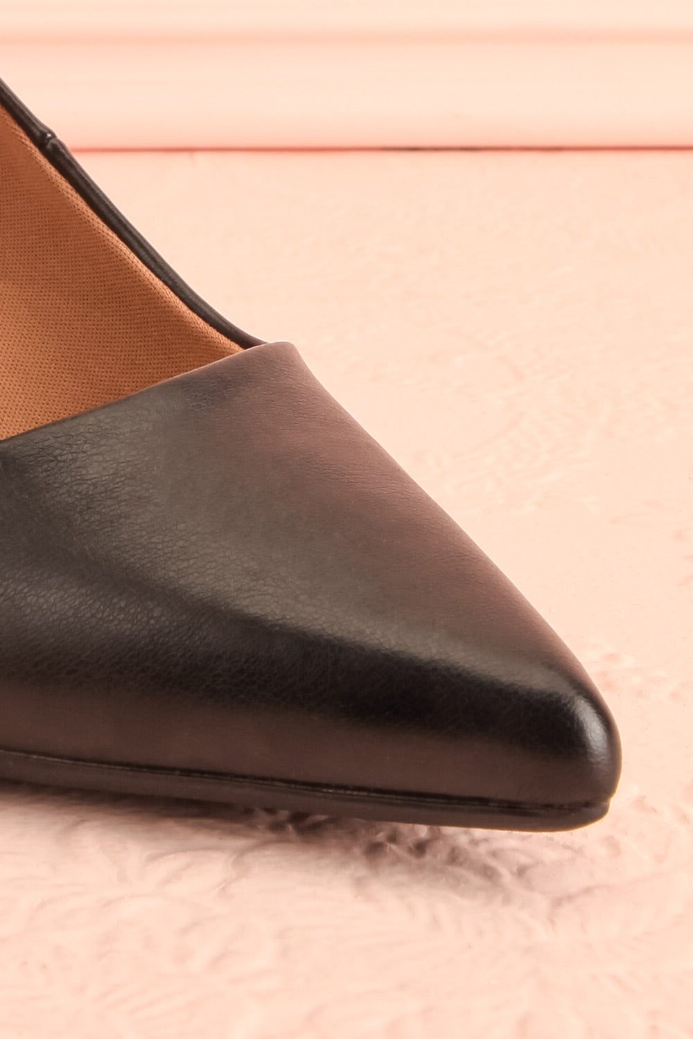 Karah Black Pointed-Toe Pumps | Boutique 1861 front close-up