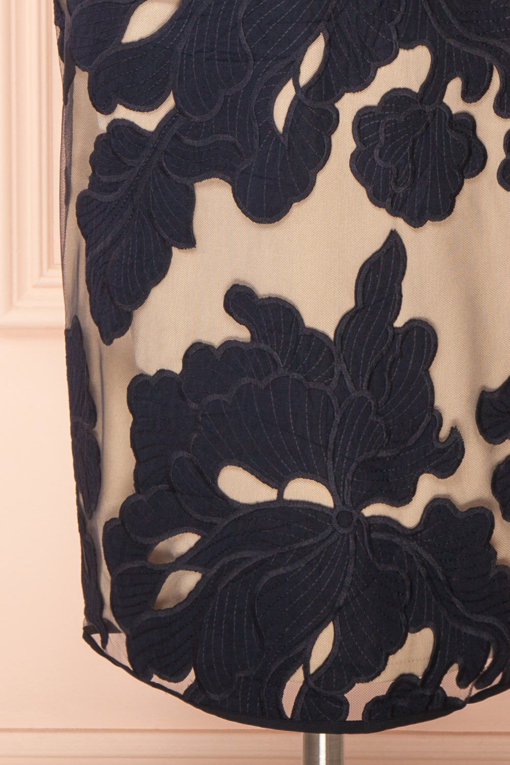 Karima Floral Dress with Velvet Straps | Boutique 1861 vottom