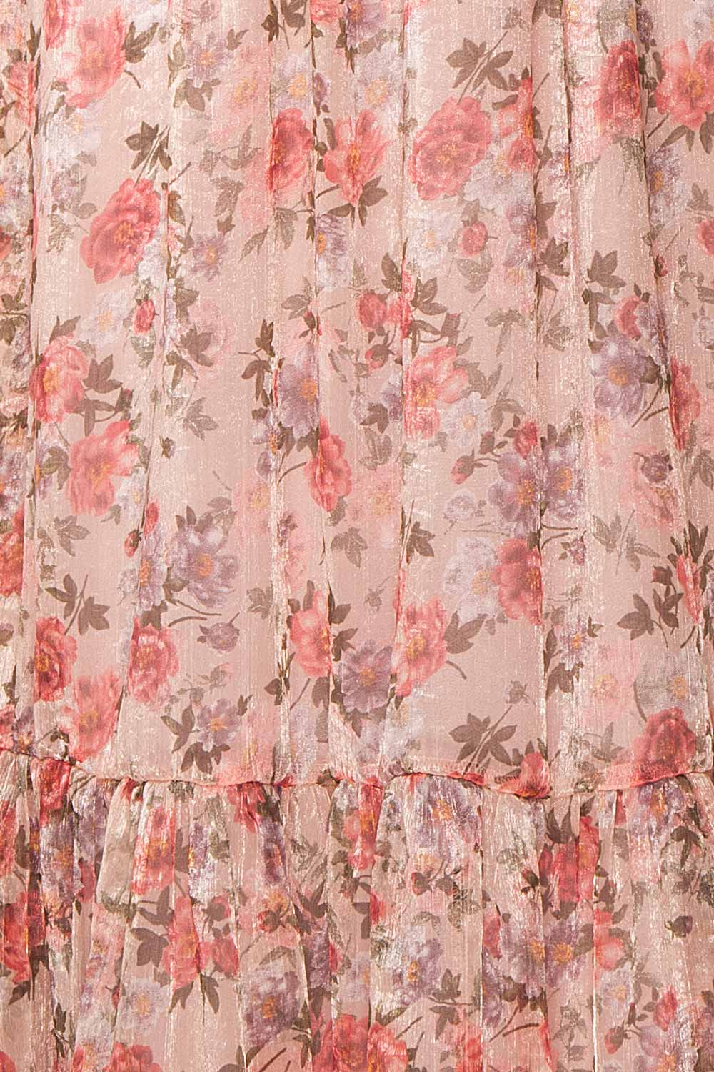 Katara Bustier Floral Midi Dress w/ Removable Straps | Boutique 1861 fabric 