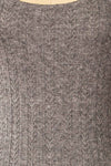 Katherine Grey Knit Maxi Dress w/ Thin Straps | La petite garçonne fabric