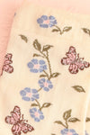 Keira Ivory Butterflies and Flower Socks | Boutique 1861 close-up