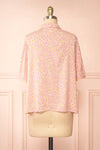Keza Pink Blouse w/ Floral Pattern | Boutique 1861 back view