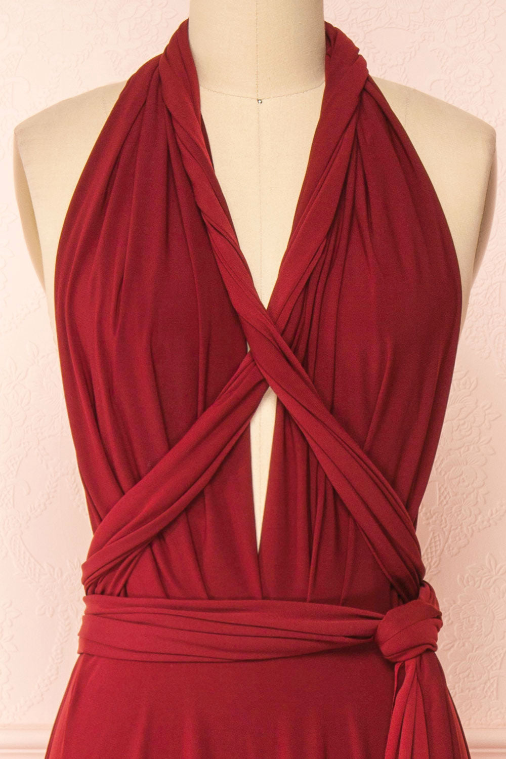 Kilda Burgundy Convertible Maxi Dress | Boudoir 1861 