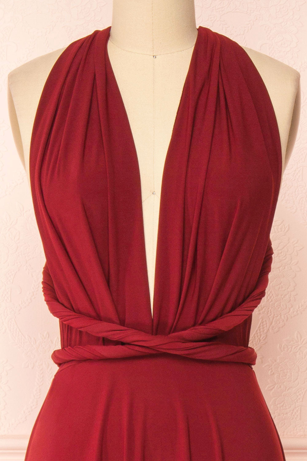 Kilda Burgundy Convertible Maxi Dress | Boudoir 1861 twist