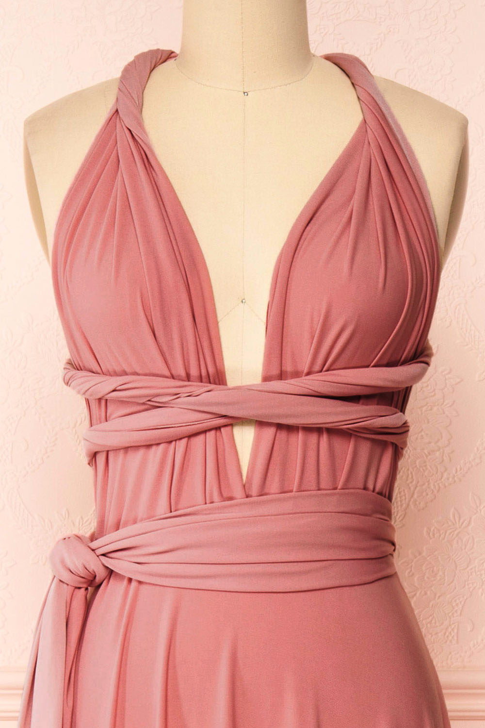 Kilda Pink Convertible Maxi Dress | Boudoir 1861 twist