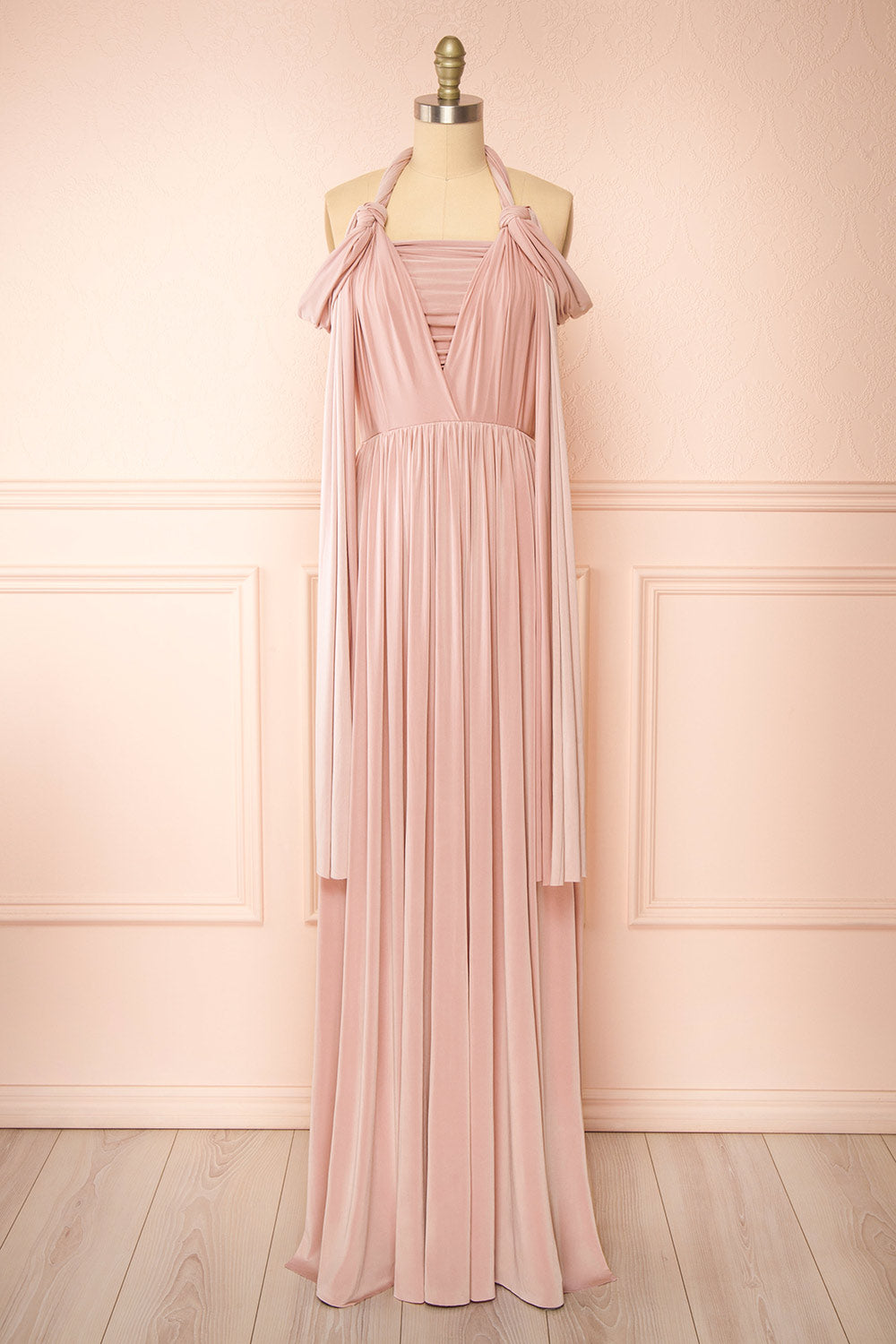 Kilda Mauve Convertible Maxi Dress | Boudoir 1861 front view