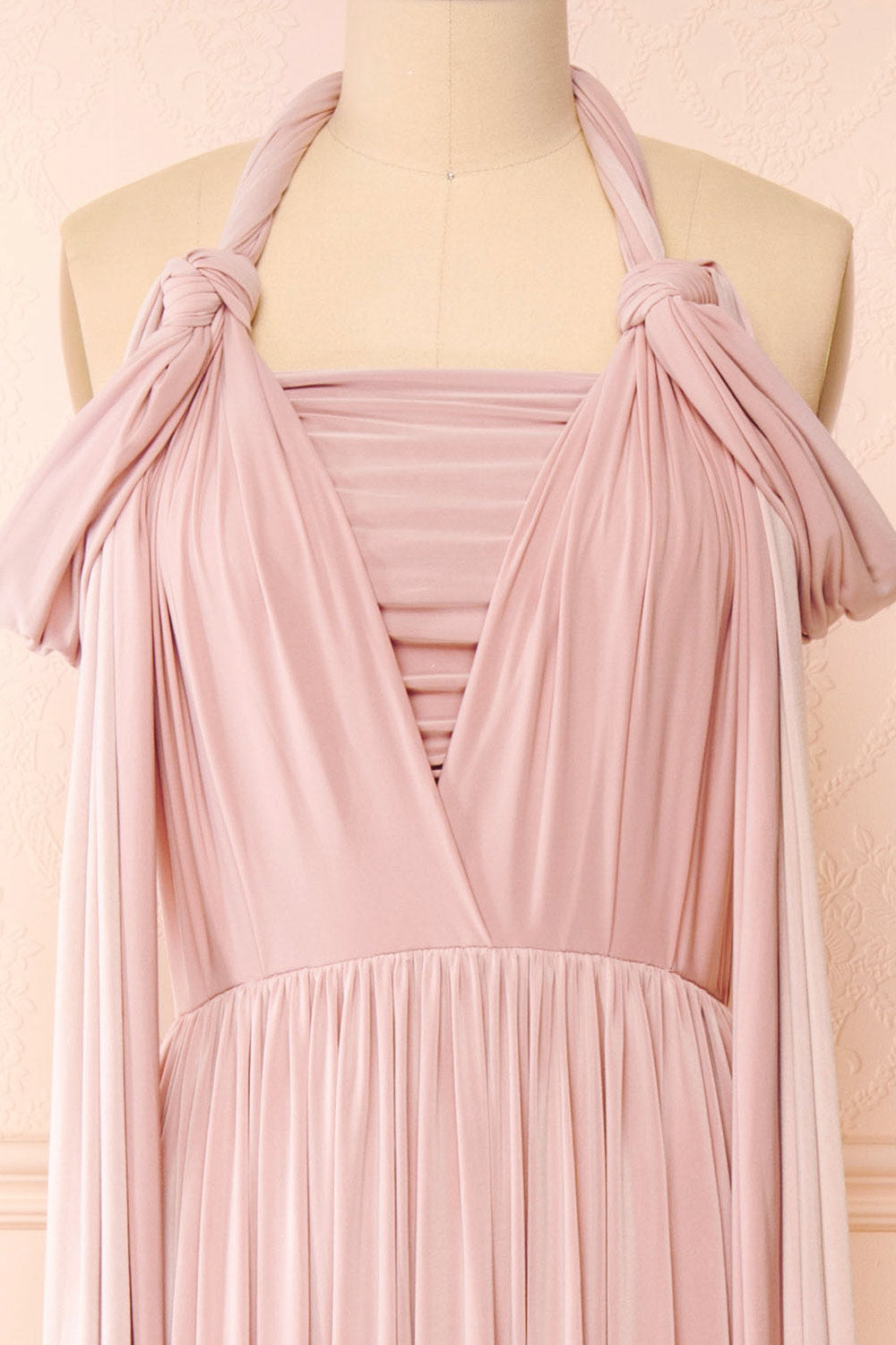 Kilda Mauve Convertible Maxi Dress | Boudoir 1861  sleeve