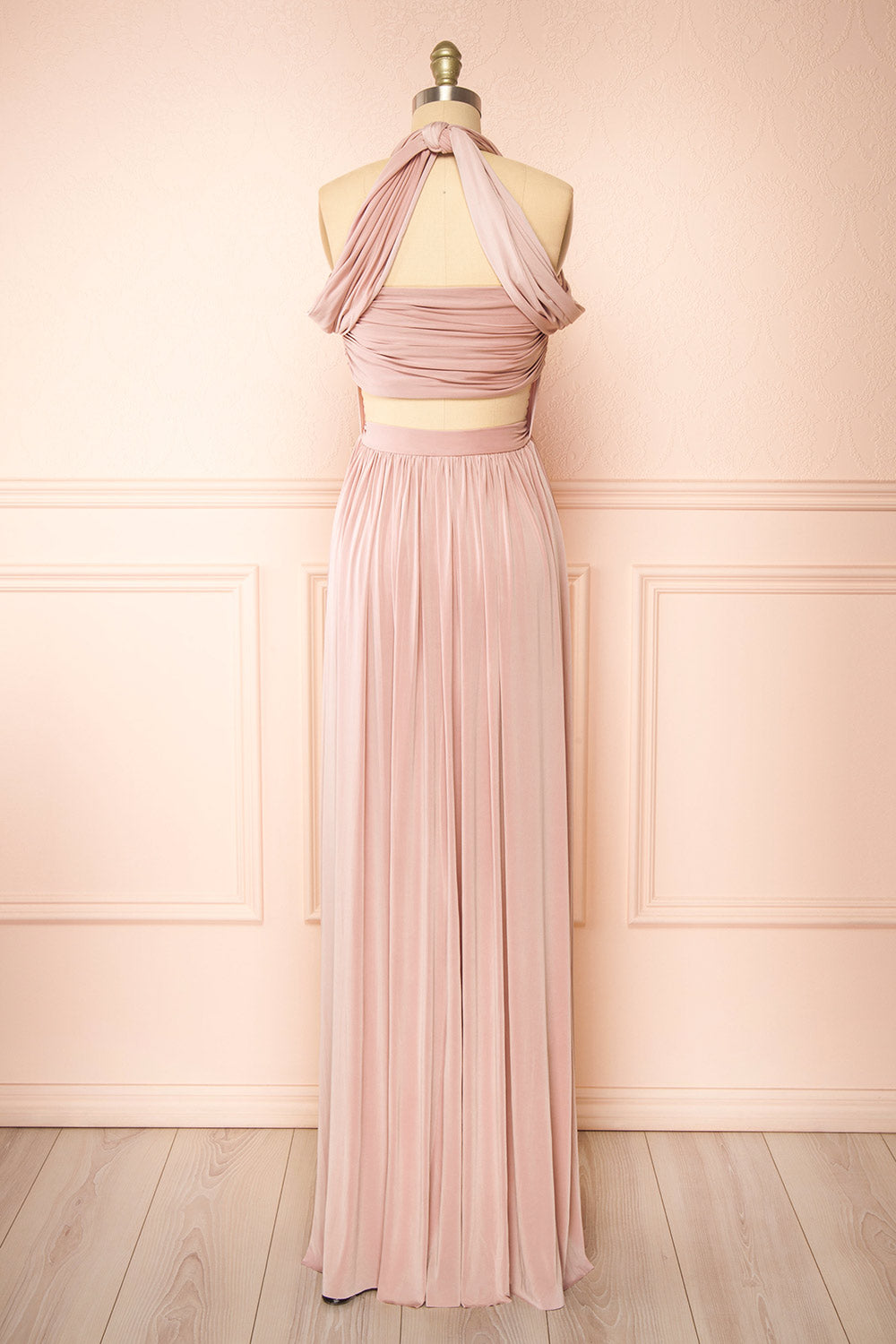 Kilda Mauve Convertible Maxi Dress | Boudoir 1861  back view