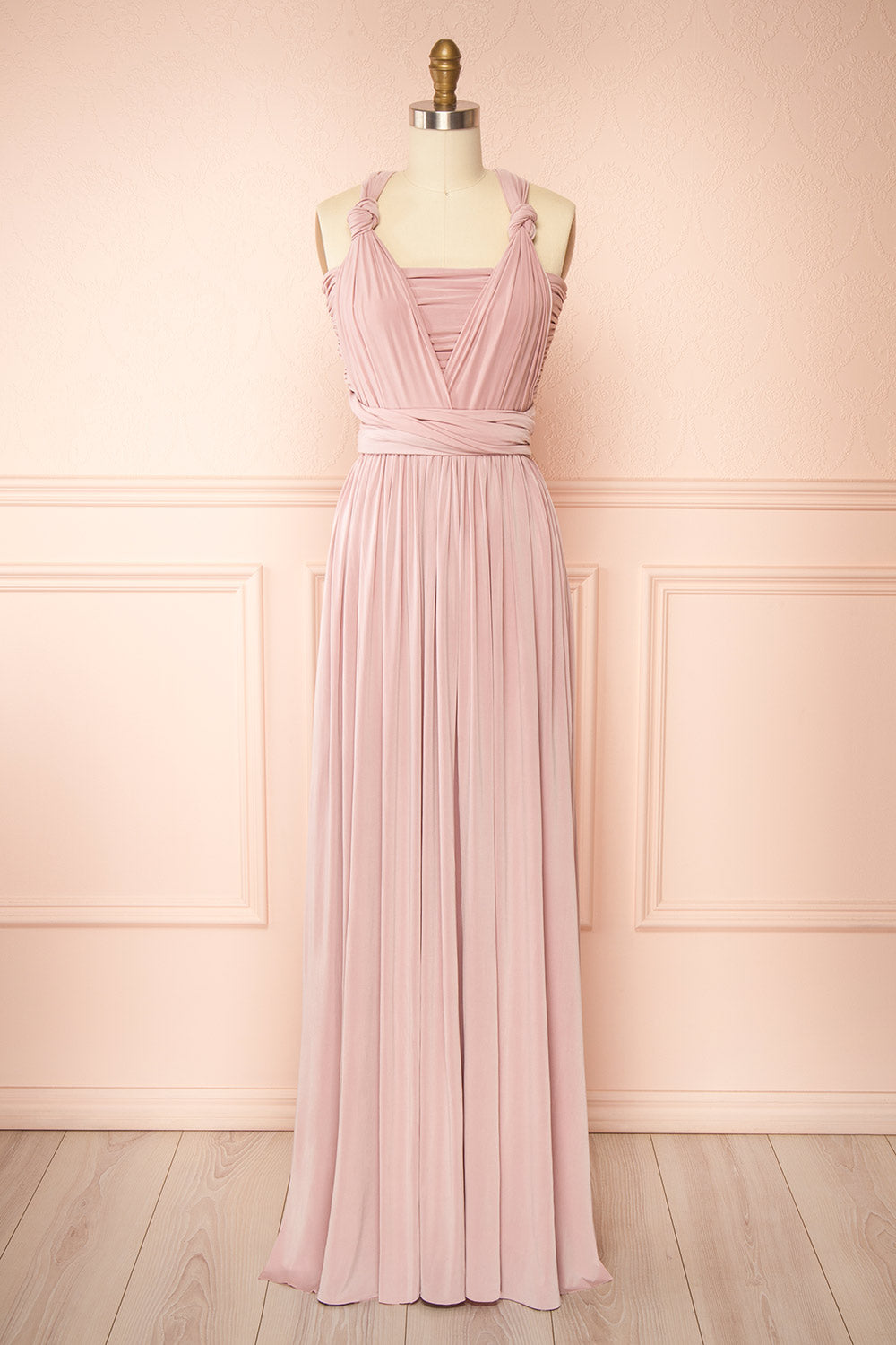 Kilda Mauve Convertible Maxi Dress | Boudoir 1861 front view