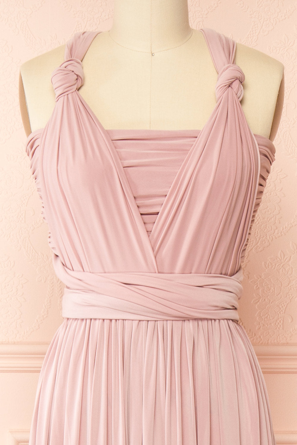 Kilda Mauve Convertible Maxi Dress | Boudoir 1861 front