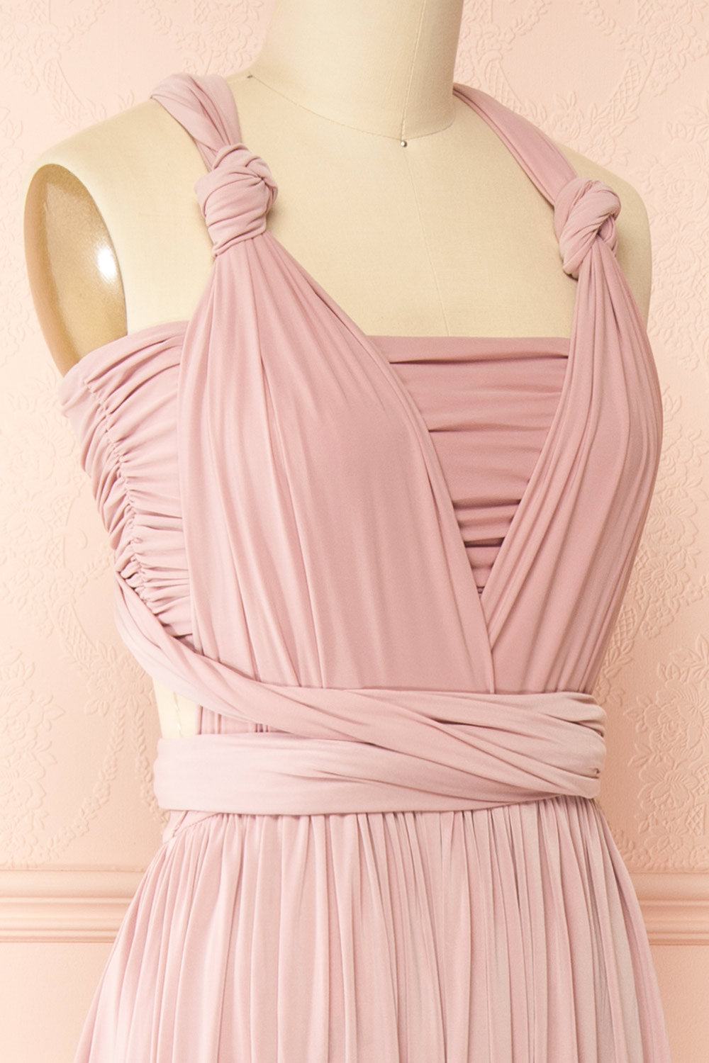 Kilda Mauve Convertible Maxi Dress | Boudoir 1861  side