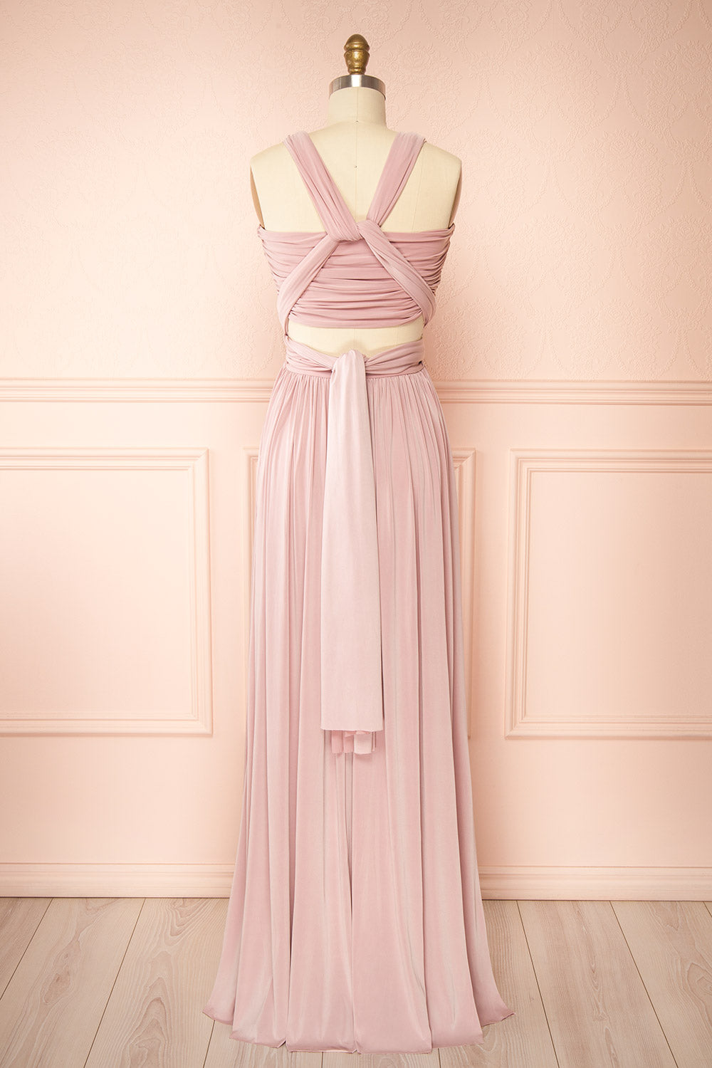 Kilda Mauve Convertible Maxi Dress | Boudoir 1861  back view