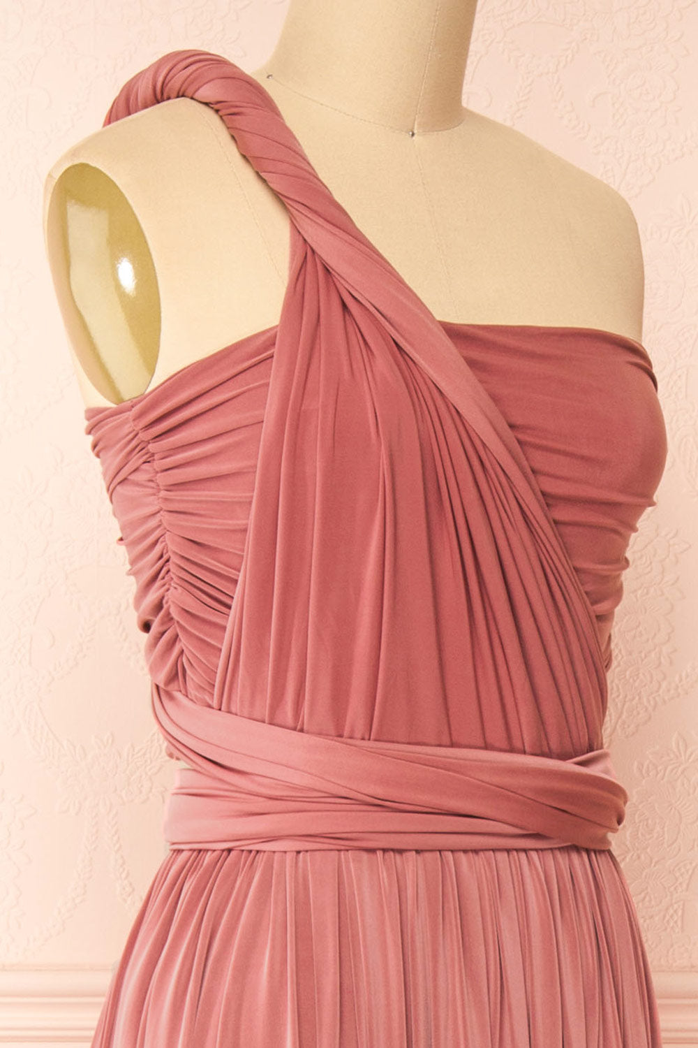 Kilda Pink Convertible Maxi Dress | Boudoir 1861  side