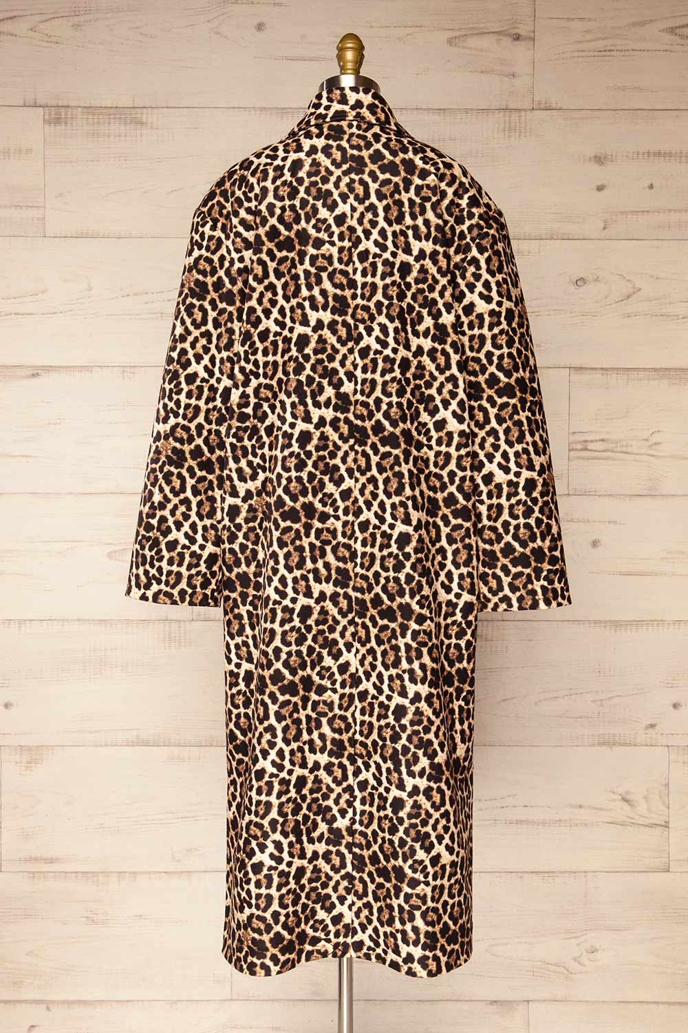 Kilkis Leopard Print Trench Coat | La petite garçonne back view