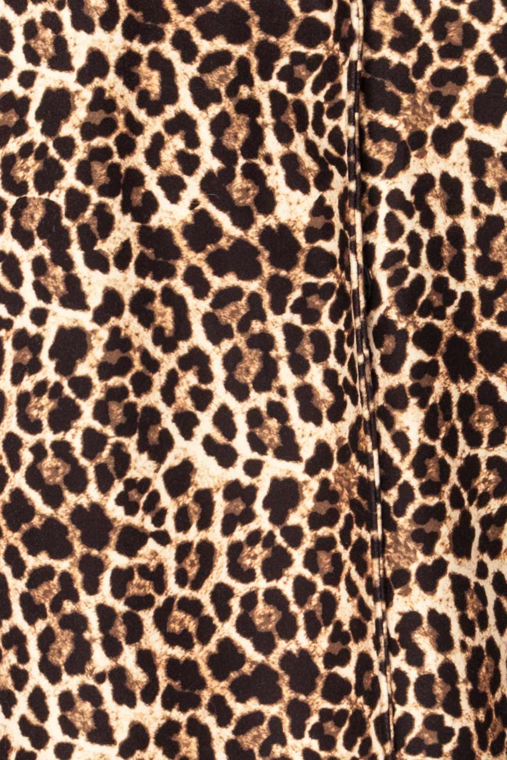 Kilkis Leopard Print Trench Coat | La petite garçonne fabric 