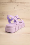 Kitsch Lilac Platform Sandals | La petite garçonne back view
