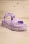 Kitsch Lilac Platform Sandals | La petite garçonne front view