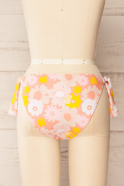 Kiwat Pink Floral Bikini Bottom | La petite garçonne back view