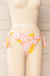 Kiwat Pink Floral Bikini Bottom | La petite garçonne side view