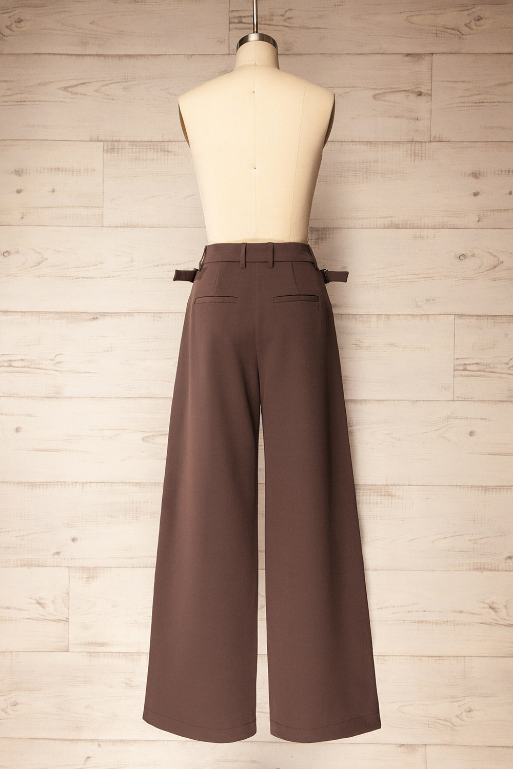 Kochi | Pantalon Brun à Jambe Large