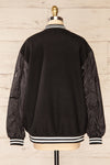 Kokomo Black Oversized Varsity Jacket | La petite garçonne  back view
