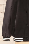 Kokomo Black Oversized Varsity Jacket | La petite garçonne  sleeve