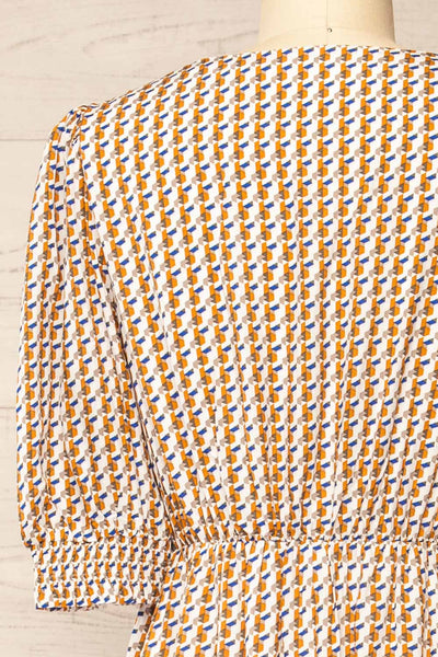 Kolomo Midi Dress w/ Geometric Pattern | La petite garçonne back