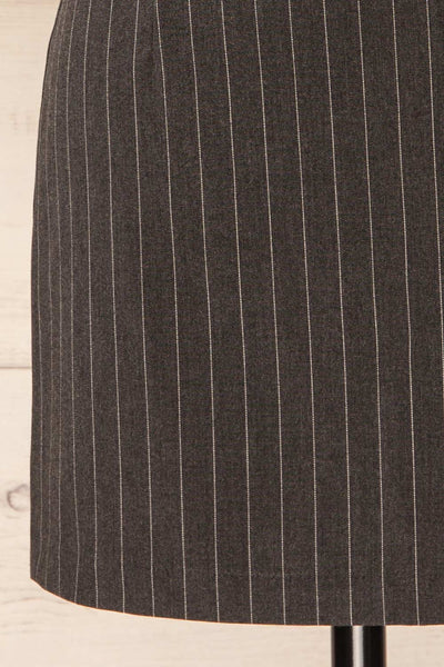 Kolwezi Short Grey Pinstripe Skirt | La petite garçonne bottom