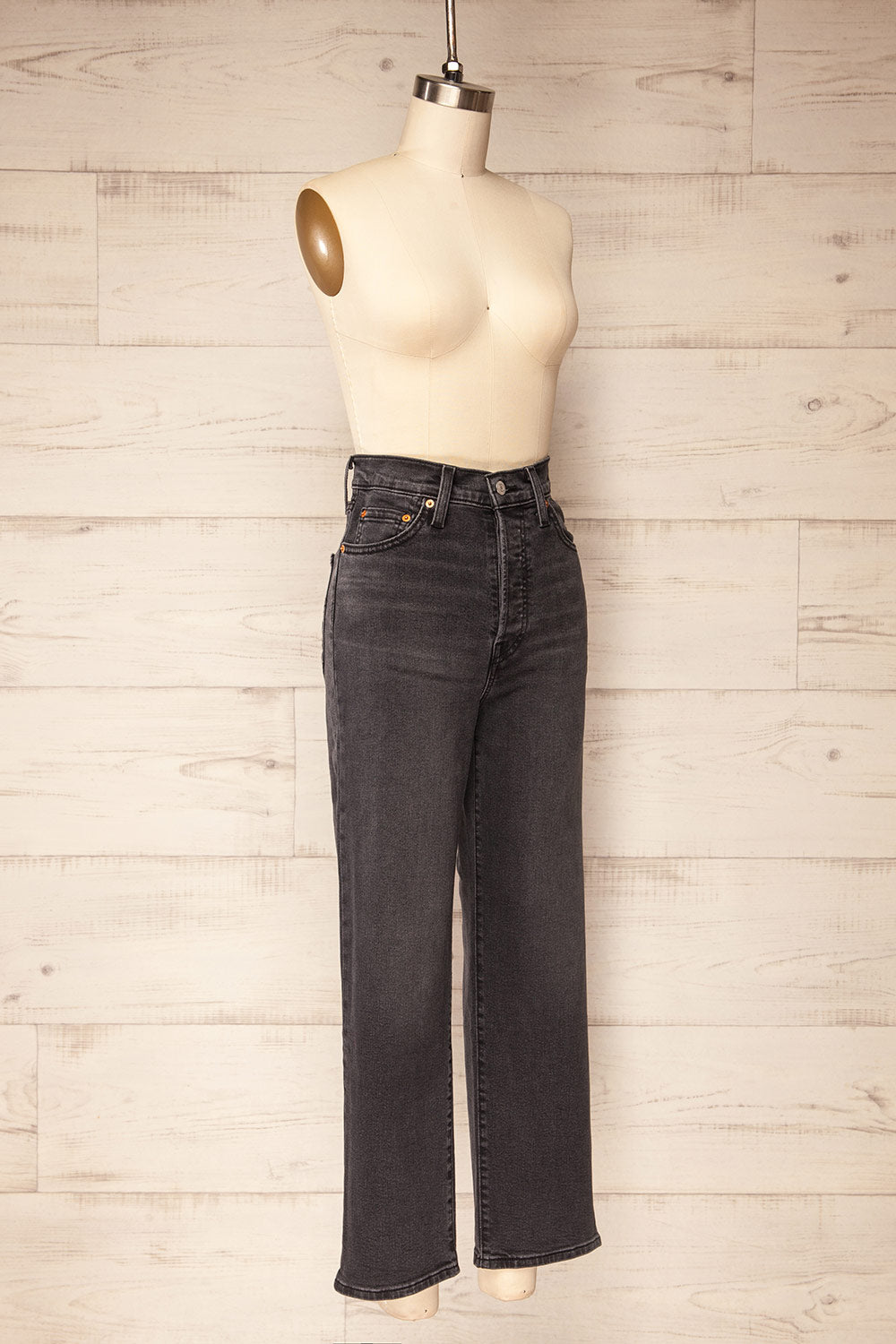 High rise straight leg jeans petite best sale