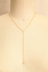 Konstantynow Gold Pendant Necklace w/ Teardrop Crystal