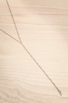 Konstantynow Silver Pendant Necklace w/ Teardrop Crystal  flat view