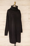Koror Black Knit Turtleneck Sweater Dress | La petite garçonne  side view