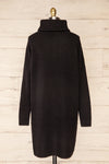 Koror Black Knit Turtleneck Sweater Dress | La petite garçonne  back view